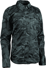 Speed and Strength Speed Society Armored Moto Shirt Camouflage Womens -XS