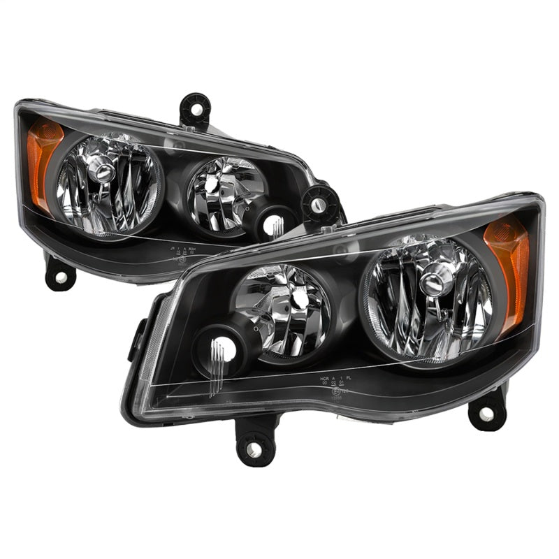 xTune 11-17 Dodge Grand Caravan OEM Style Headlights - Black (HD-JH-CHRTC08-AM-BK) 9042492