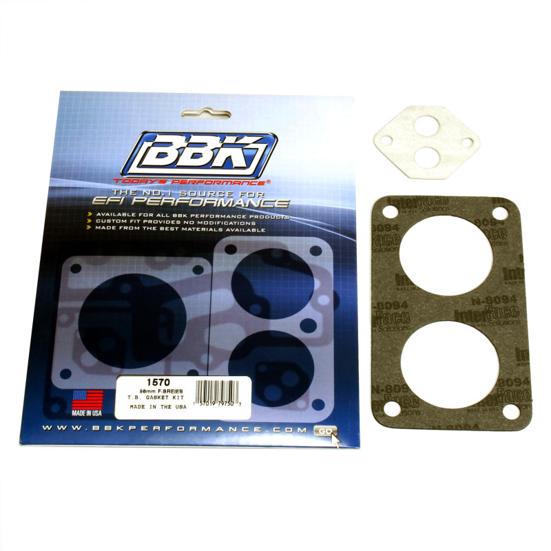 BBK 87-96 Ford F Series Truck Twin 56mm Throttle Body Gasket Kit 1570