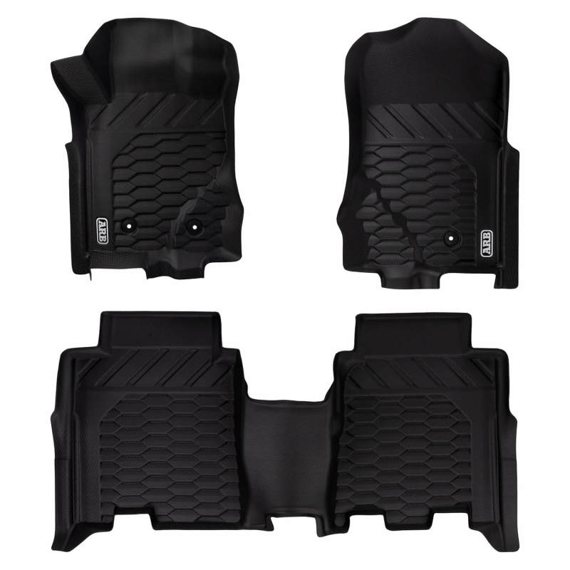 ARB 2021+ Ford Bronco Front & Rear Floor Mats - Black 4080100