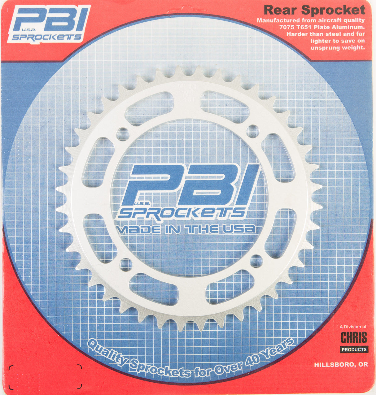 PBIRear Sprocket Aluminum 40t-520 Yam7058-40-3