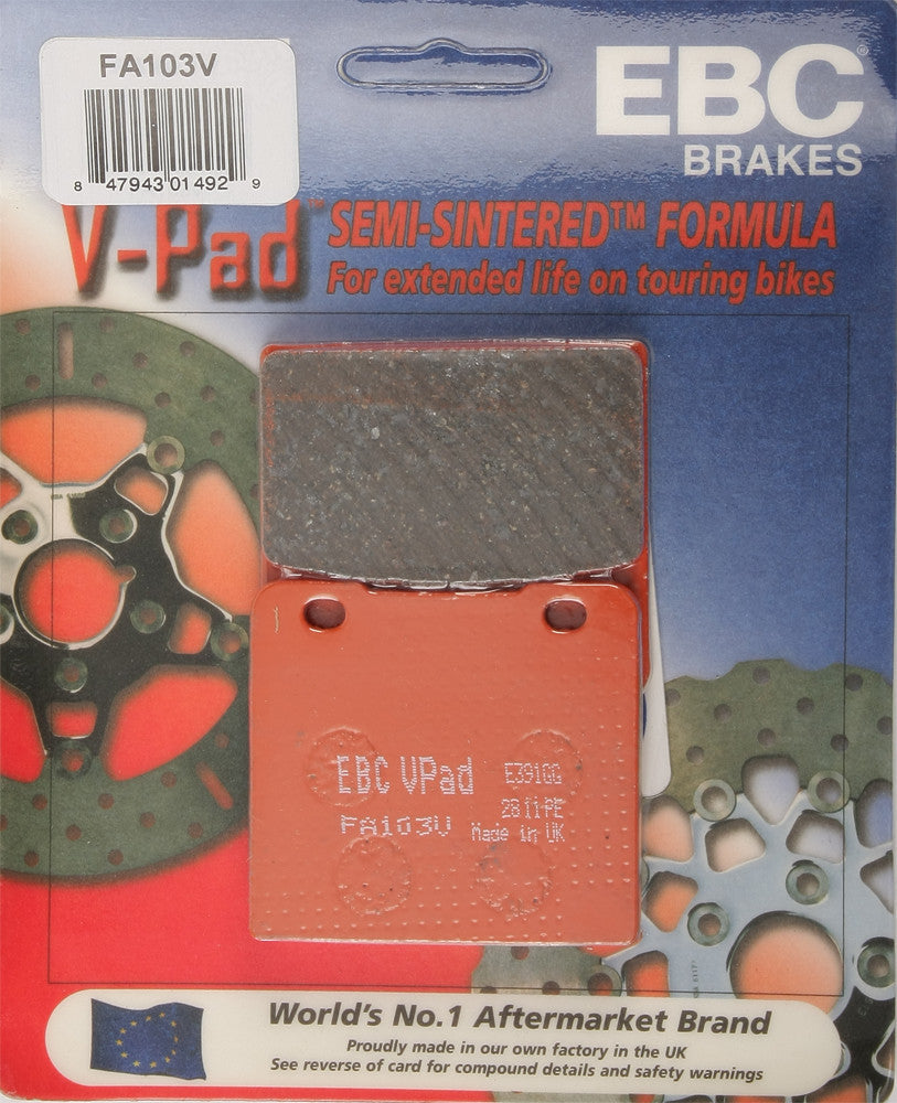 EBC Brake Pads Fa103v Semi-Sintered V Series FA103V