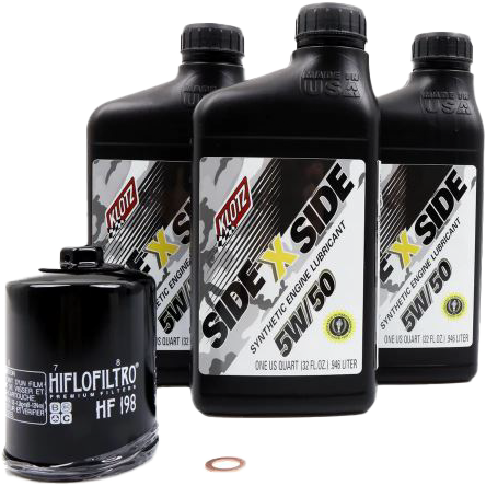 KLOTZSide X Side Oil Change Kit 5w50 With Oil Filter PolarisKU-100