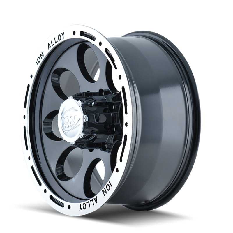 ION Type 174 15x8 / 5x127 BP / -27mm Offset / 83.82mm Hub Black/Machined Wheel