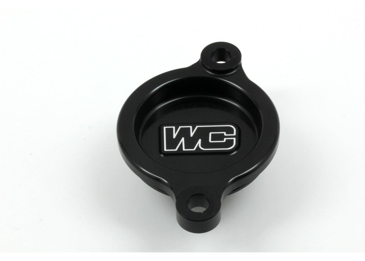 WORKS Oil Filter Cover Black Hon 27-026