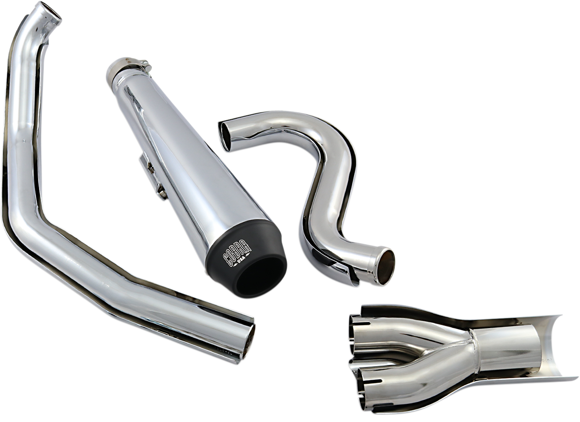 COBRA El Diablo Exhaust - Chrome - '88-'06 Softail 6485