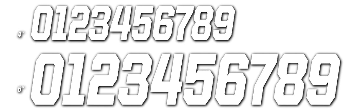 D-COR #0 White 6 Race Series 3/Pk 45-36-0