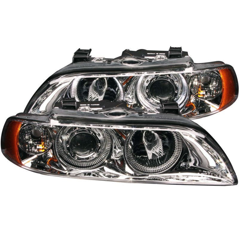 ANZO 1997-2001 BMW 5 Series Projector Headlights w/ Halo Chrome 121018