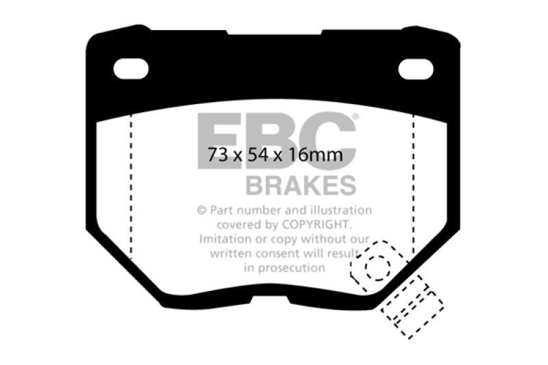 EBC 89-95 Nissan Skyline (R32) 2.6 Twin Turbo GT-R Bluestuff Rear Brake Pads DP5826NDX