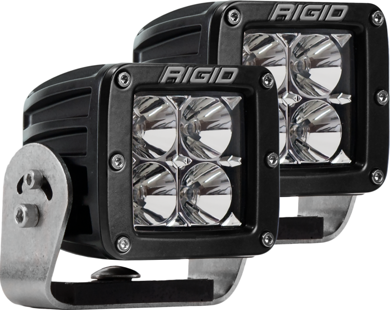 Rigid Industries Dually HD Black- Flood - Set of 2 222113