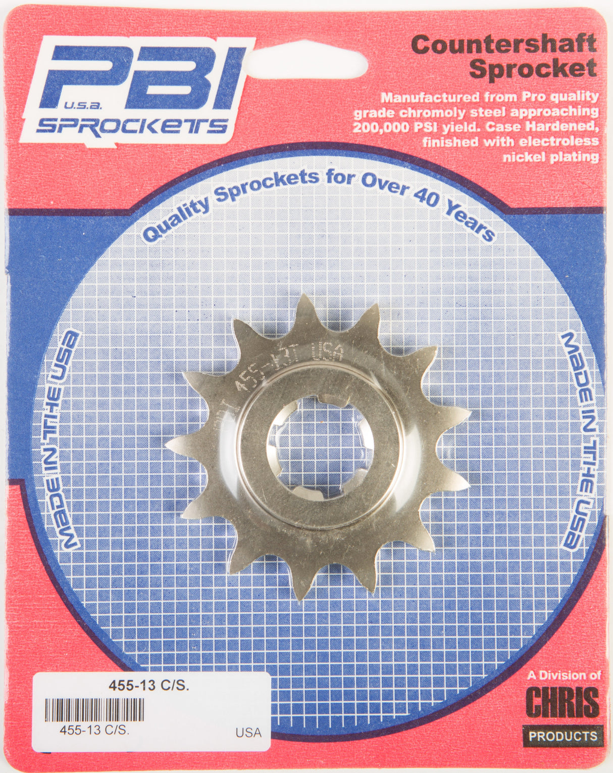 PBIFront Cs Sprocket Steel 13t-520 Kaw455-13