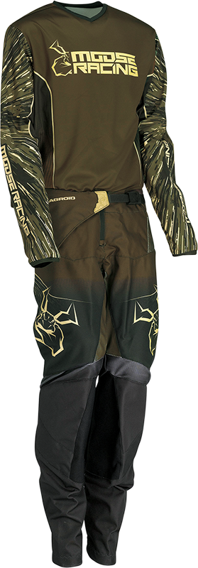 MOOSE RACING Youth Agroid Jersey - Olive/Tan - XS 2912-2276