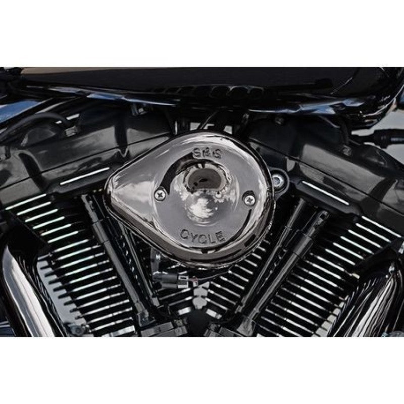 S&S Cycle Lava Stealth Mini Teardrop Air Cleaner Cover - Chrome 170-0780