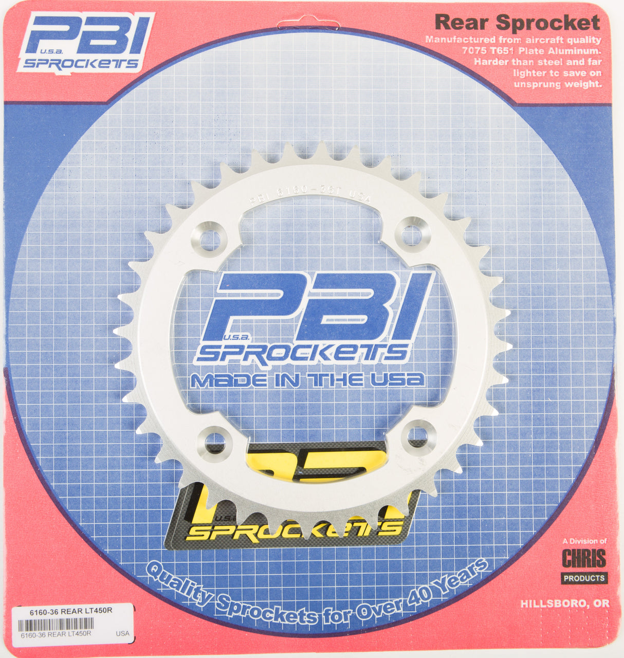 PBIRear Sprocket Aluminum 36t-520 Suz6160-36-3