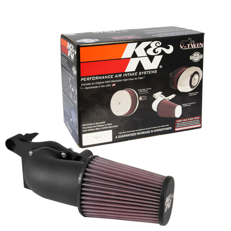 K&N FIPK H/D Touring Models 2017-2018 BLACK Performance Air Intake System 57-1138