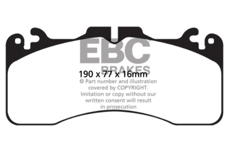 EBC 09+ Lexus LS460 4.6 Sport Yellowstuff Front Brake Pads DP41867R