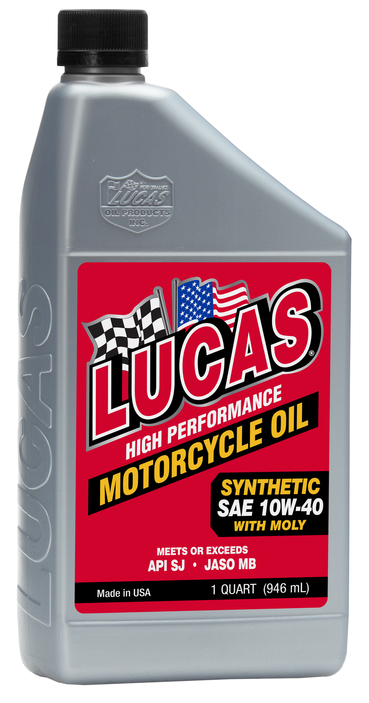 LUCASSynthetic High Performance 4t Oil W/Moly 10w-40 1qt10777