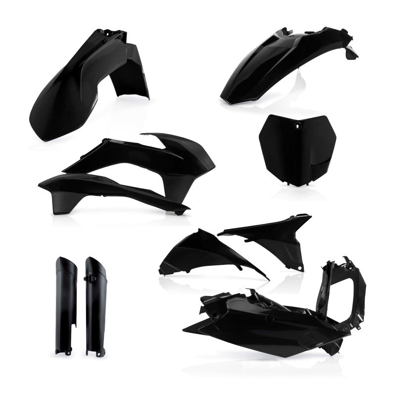 Acerbis 13-15 KTM SX/SX-F/XC/XC-F 125-450 Full Plastic Kit - Black 2314330001