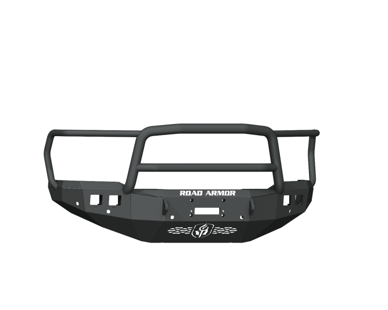 Road Armor 19-20 Ram 2500 Stealth Front Winch Bumper w/Lonestar Guard/6 Sensor Holes - Tex Blk