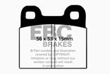 EBC 71-79 Volkswagen Beetle 1.3 (1300) Yellowstuff Front Brake Pads DP4105R