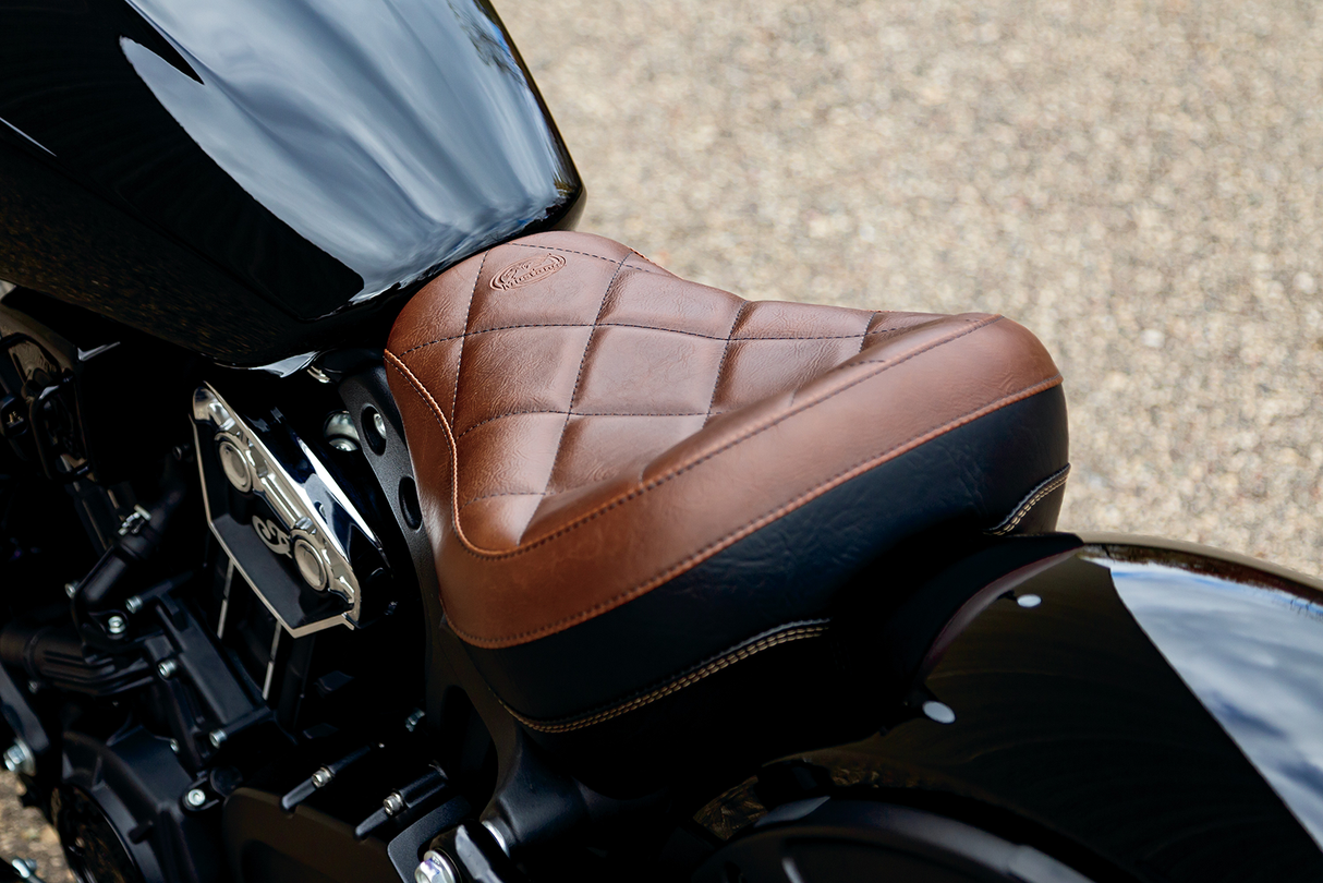 MUSTANG Solo Seat - Brown - Scout Bobber 76843