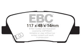 EBC 11+ Hyundai Equus 4.6 Redstuff Rear Brake Pads DP31806C