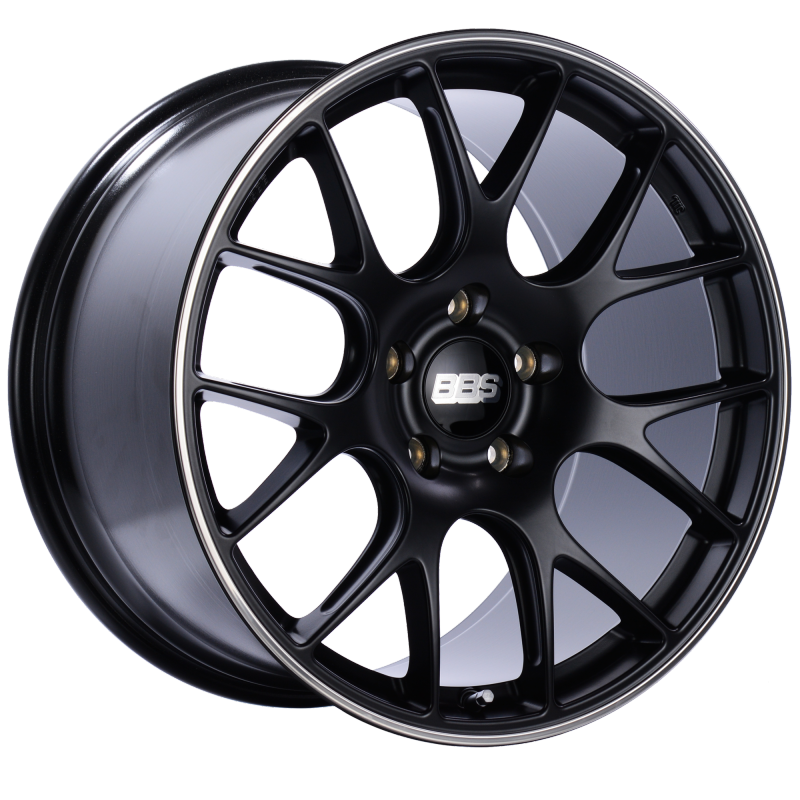 BBS CH-R 20x11.5 5x130 ET65 CB71.6 Satin Black Polished Rim Protector Wheel CH137BPO