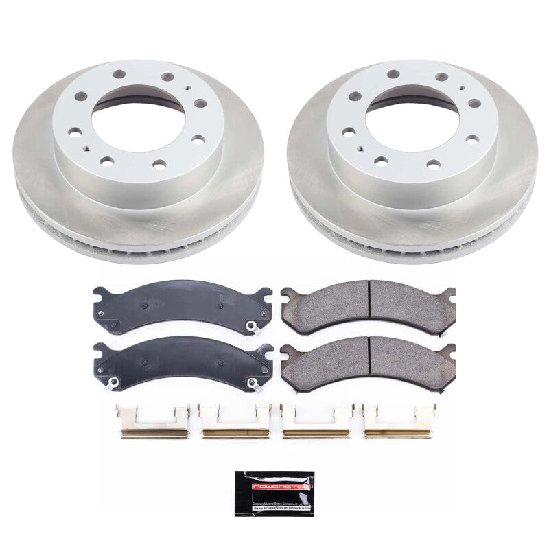 Power Stop 07-10 GMC Sierra 3500 HD Front Semi-Coated Rotor Kit