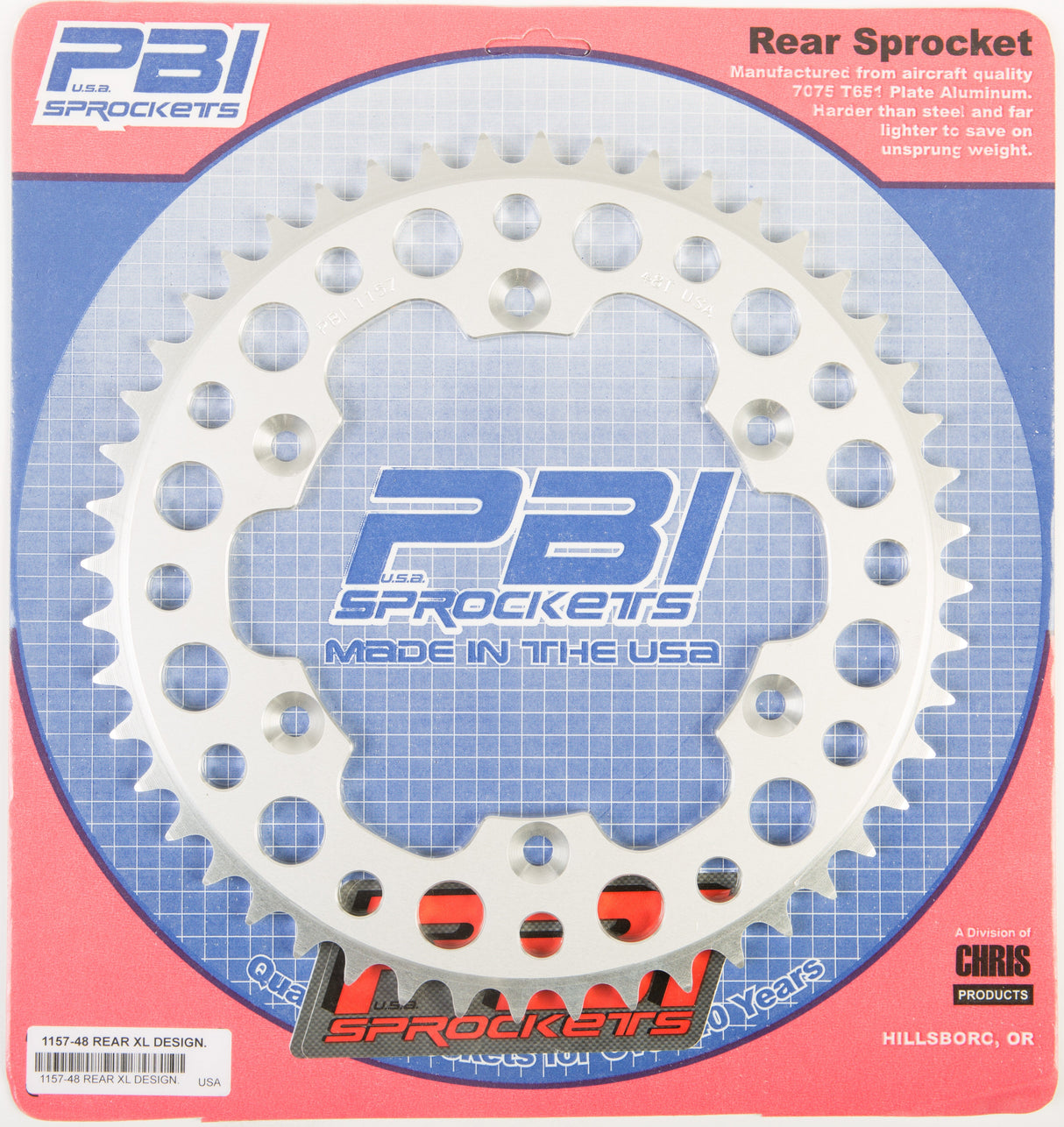 PBIRear Sprocket Aluminum 48t-520 Husq/Suz1157-48-3