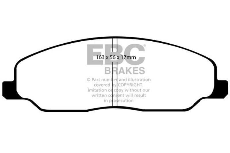 EBC 05-10 Ford Mustang 4.0 Yellowstuff Front Brake Pads DP41740R