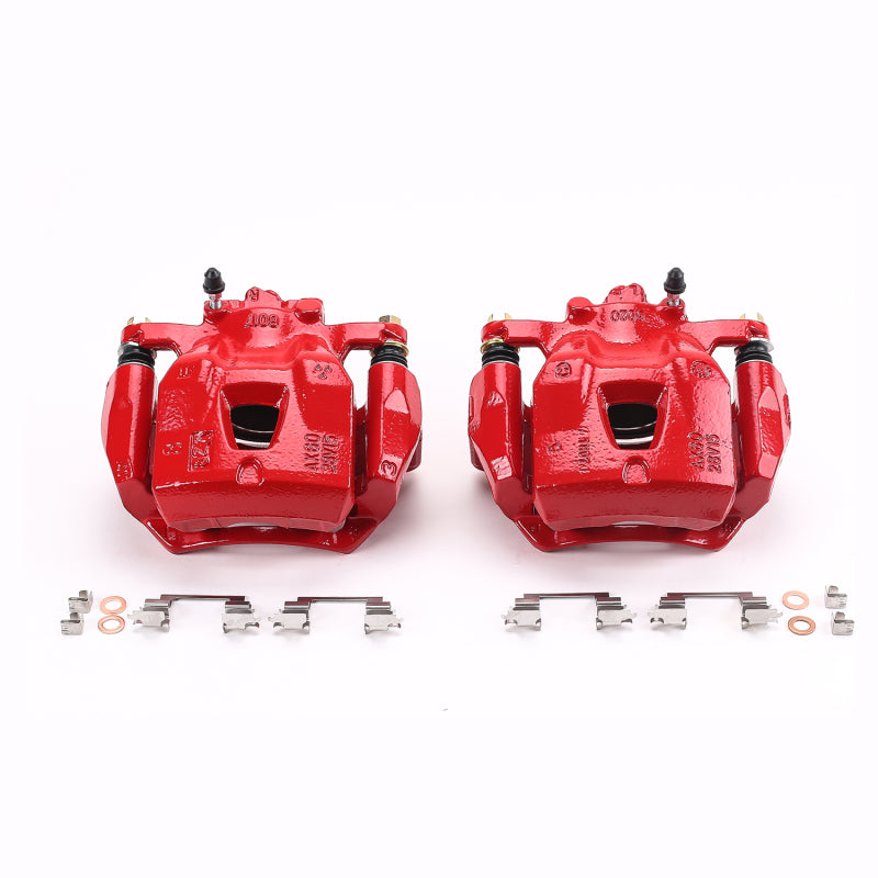 Power Stop 97-01 Lexus ES300 Front Red Calipers w/Brackets - Pair S1974