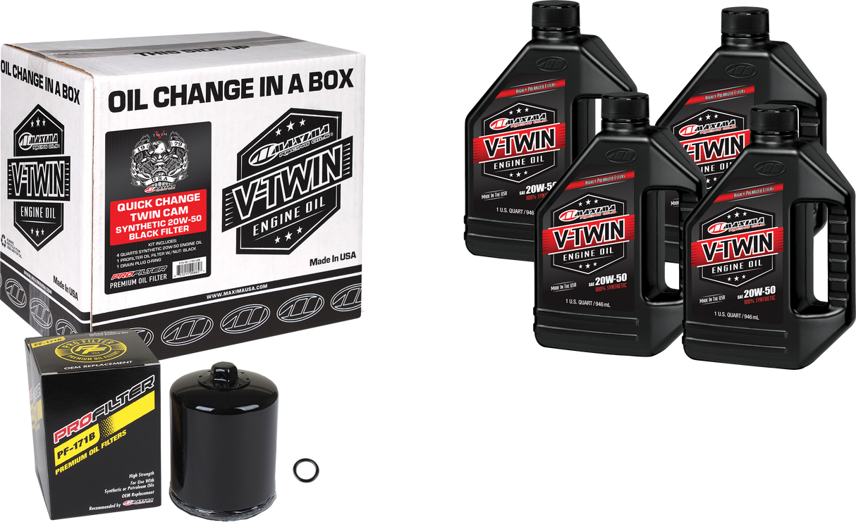 MAXIMAV-Twin Quick Change Kit Syn Tc Black Filter90-119014PB