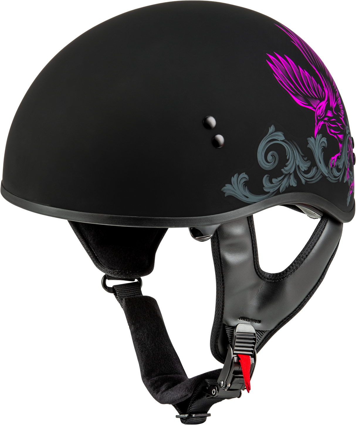 GMAX Hh-65 Corvus Helmet Matte Black/Purple/Grey Xl H16510963