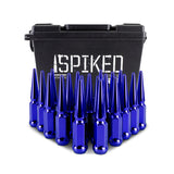 Mishimoto Steel Spiked Lug Nuts M12x1.5 20pc Set - Blue MMLG-SP1215-20BL