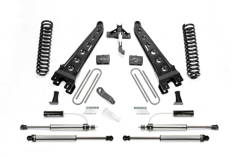 Fabtech 17-21 Ford F250/350 4WD Diesel 6in Rad Arm Sys w/Coils & 2.25 Dl Resi Frt & Dl Rr Shks K2293DL