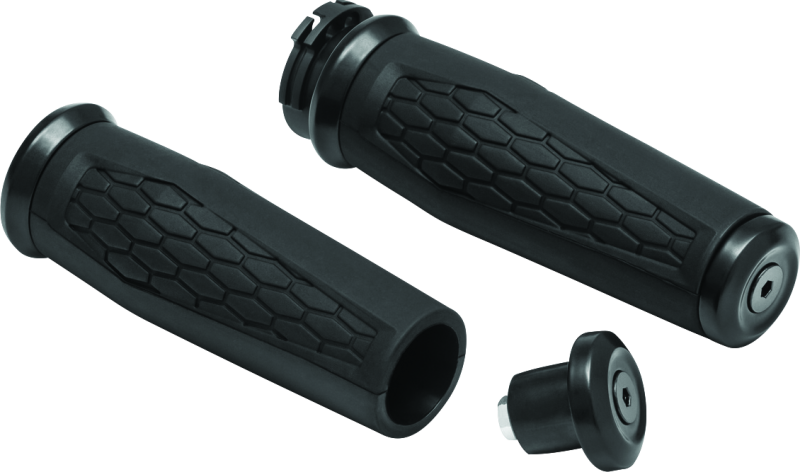 Kuryakyn Hex Grips Dual Cable Black 5921