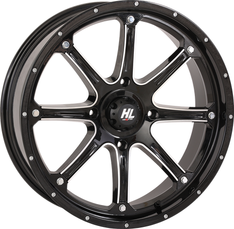 HIGH LIFTER Wheel - HL4 - Front/Rear - Gloss Black w/Machined - 20x6.5 - 4/137 - 4+2.5 (+10 mm) 20HL04-1137