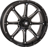 HIGH LIFTER Wheel - HL4 - Front/Rear - Gloss Black w/Machined - 20x6.5 - 4/137 - 4+2.5 (+10 mm) 20HL04-1137