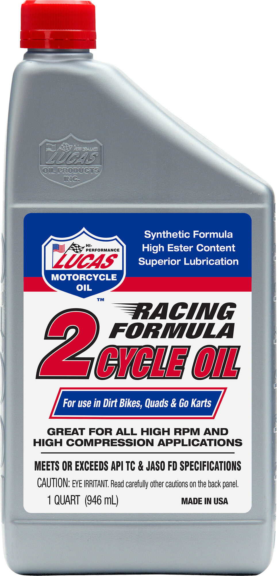 LUCASRacing 2-Cycle Oil 1qt 12/Case10828