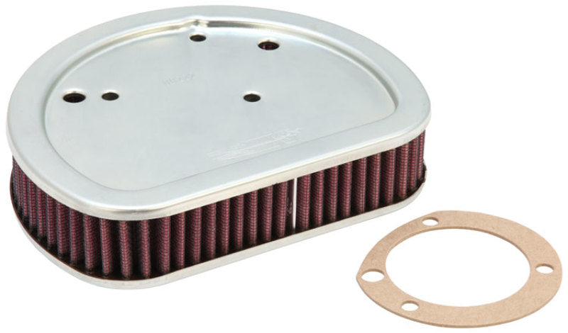 K&N Replacement Air Filter 7.125in L x 5.688in W x 1.625in H for Harley Davidson HD-1611