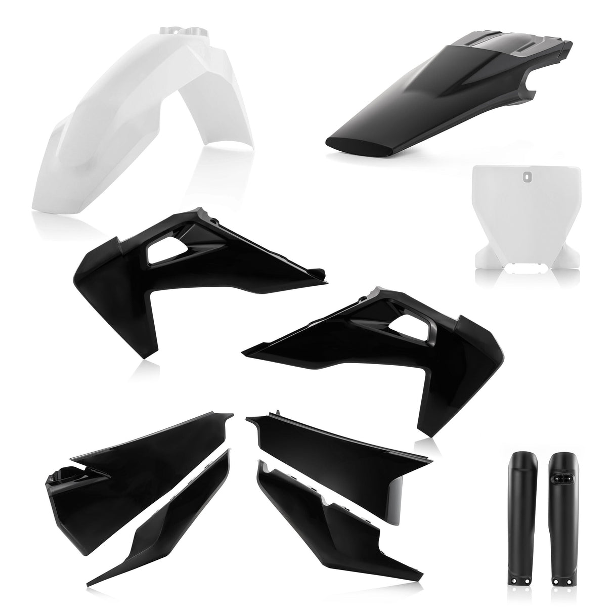 ACERBIS Full Plastic Kit Hus White/Black 2726551035