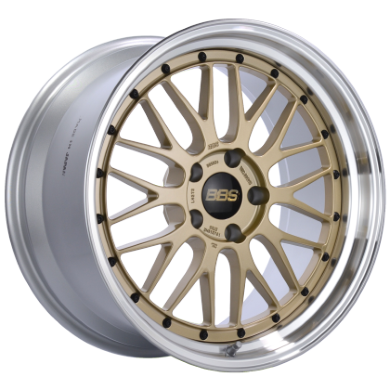 BBS LM 19x12 5x130 ET44 CB 71.6 Gold / Diamond Cut Lip Wheel LM415GPK