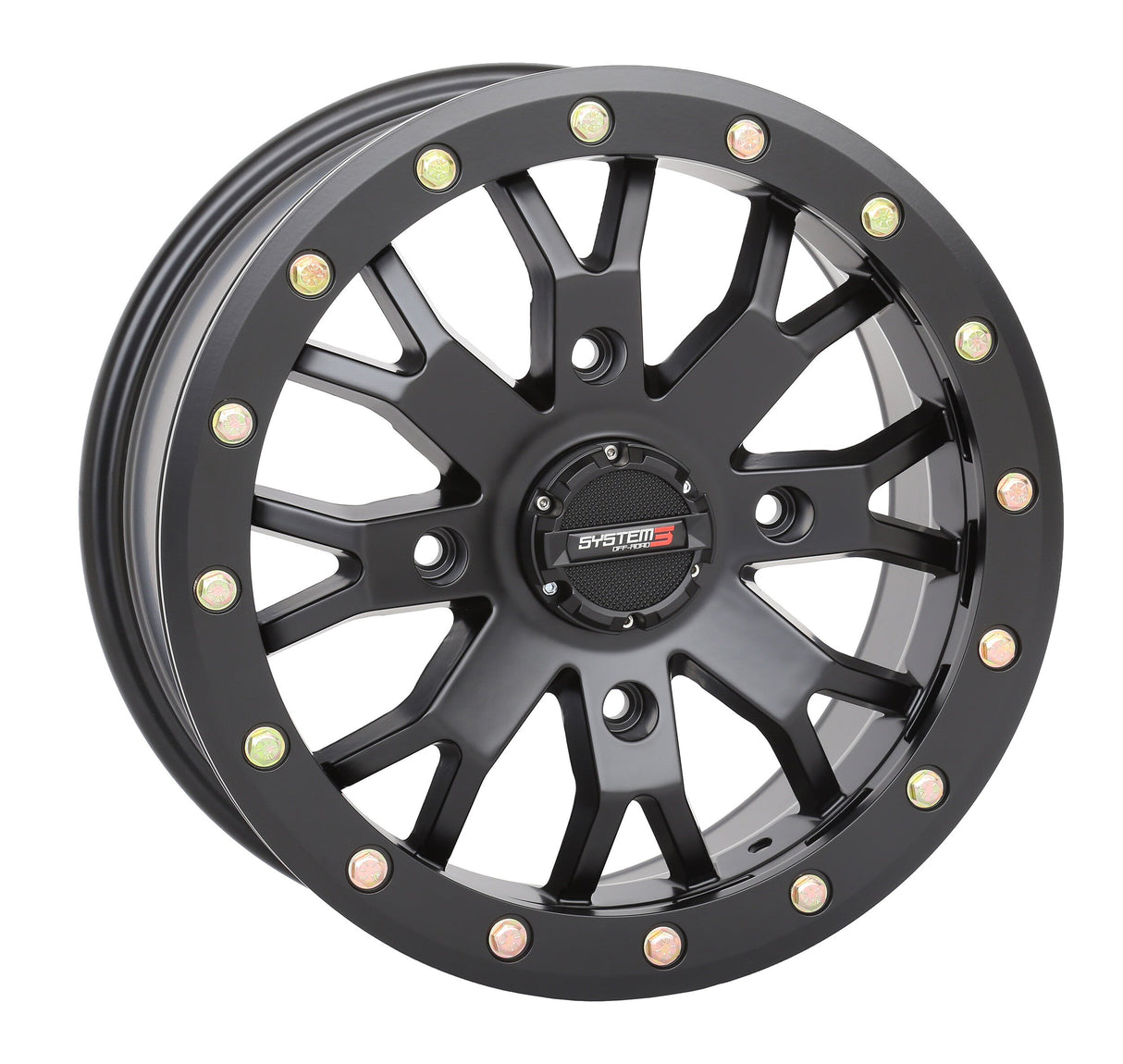 SYSTEM 3 Sb4 Bl Wheel 14x7 4+3 (+15mm) 4/137 Matte Black 14S3-3138