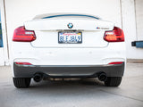 aFe MACH ForceXP 3IN to 2.5IN 304SS Cat-Back Exhaust System w/ Black Tips 14-16 BMW M235i (F22/23)