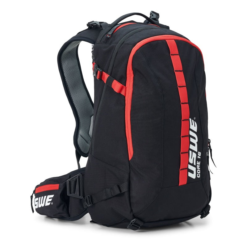 USWE Core Dirt Biking Daypack 16L - Black/USWE Red 2163336