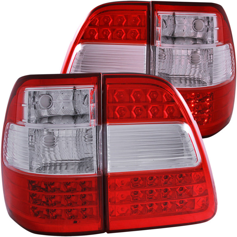 ANZO 1998-2005 Toyota Land Cruiser Fj LED Taillights Red/Clear G2 311094