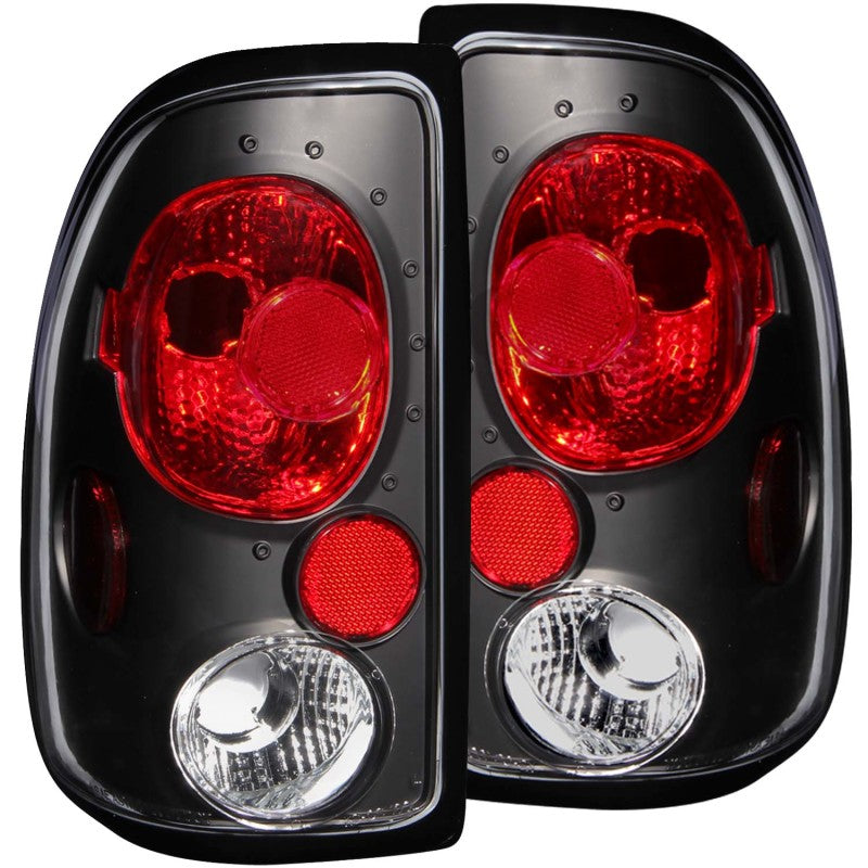 ANZO 1997-2004 Dodge Dakota Taillights Black 211042