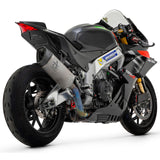 71002PT  Arrow Aprilia RSV 4 1100 Factory 19-20 St.Steel Link Pipe+Titanium Pista Silencer With Carbon End Cap And Db Killer