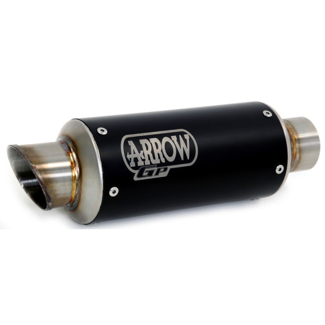 Arrow 71555GPI GP2 Slip-on Exhaust, Nichrome Dark for Kawasaki Ninja 400 '18-'19 71555gpi