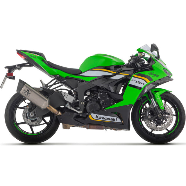 71509PT Arrow Slip-on Exhaust,  for ZX-6R 636 2024-25 Pista  Titanium WITH WELDED LINK-PIPE